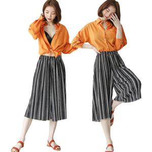 여성7부바지 여름바지 슬랙스 아이스바지 쿨링팬츠 면바지 밴딩