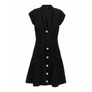 [BALMAIN] 여성 숏 바텀 원피스 DF0R7086KH640PA 블랙 /8