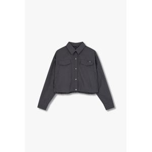 [지컷]라벨 포인트 스트링 햄 셔츠(7255160301)
