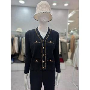 [스테파니] 세이브존05 체인 샤인 니트 가디건5106 A25SW5106