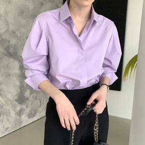 [베나프]레이브 볼륨소매 긴팔셔츠_BJ1LS024