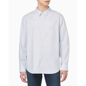 CK진  남성 커브 로고 옥스포드 클래식 셔츠(4RB119G)