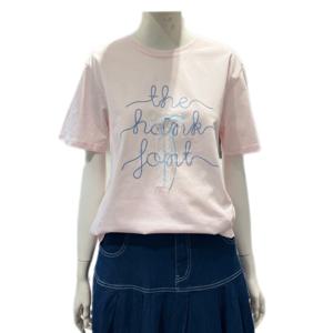 [오조크]리본패치 레터링 라운드 반팔티셔츠FOTMCTR527P