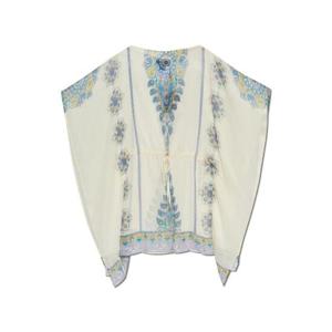 Etro 페이즐리 프린트 새틴 카프탄 WRPA0003AK762 X0800 TP934872441