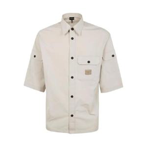 25 FW 엠포리오아르마니 로고 아플리케 셔츠 EM001522AF13810 TP437839876