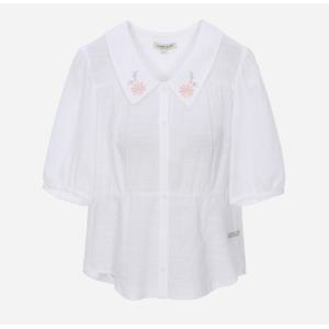 [써스데이아일랜드]카라 자수 블라우스(T254MBL341W)
