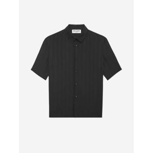 생로랑 반팔 셔츠 601070Y6H39 1000Noir Black