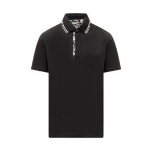 Versace 바로코 자수 반팔 폴로 셔츠 10158081A11072 1B000 TP934623258