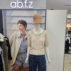 Ab.f.z DP01 라운드넥 시어서커반팔니트 AFZ2QW38