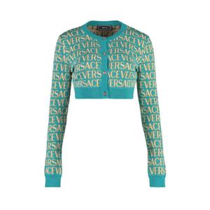 베르사체 가디건 10109631A07960 5V540 TURQUOISE