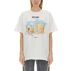 MOSCHINO 로고가 있는 티셔츠 071205411001