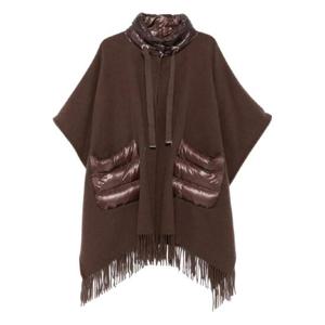 25 FW 에르노 퀼팅 포켓 프린지 판초 GC00066DR33395 TP440001684