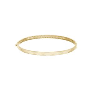 미니골드 14k 스퀘어엣지뱅글팔찌4mm BJUM4018