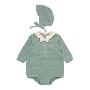 [블루독베이비8] FW25 블루독 코지 바디수트 HJ (45A1360408) (BLUEDOG BABY 유아 출산 백일 선물 도트 강