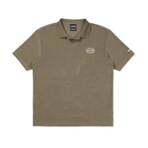 [디아도라]디아도라 테리 카라 반팔 티셔츠 KHAKI D5221LTS71-KA