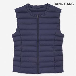 [뱅뱅]여성 라운드넥 경량 다운 베스트 (NEE613)