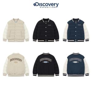디스커버리키즈 US DKDJ77036 키즈 배색 바시티 다운 숏패딩