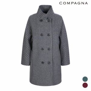 [꼼빠니아] 더블버튼루즈핏체크코트_CAAW1-WJK150