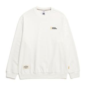 내셔널지오그래픽 N241USW910 베이직 스몰 로고 맨투맨 IVORY