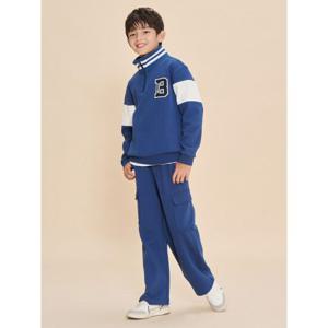 [35%OFF][빈폴키즈]바서티 하이넥 스웨트 세트 블루(BI4841U09P)