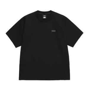 내셔널지오그래픽 N252UTS310 피오토스 우븐 세미오버핏 반팔 티셔츠 BLACK