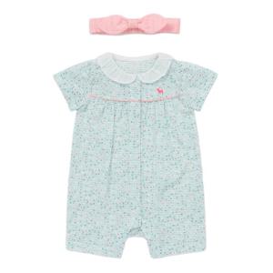 블루독베이비 10 25SS여름신상(MN)폼폼플라워반팔세트우주복 (45370041090)