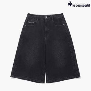 [르꼬끄] 공용 데님 버뮤다 팬츠 QQ123LHP25_BLK