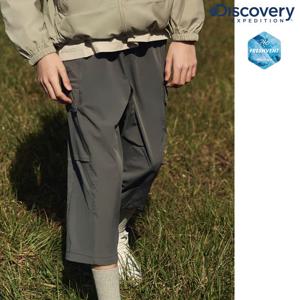디스커버리키즈 DKTB74053-GRD 키즈 프레시벤트 경량 우븐 트레이닝 7부 쿨 팬츠 경량