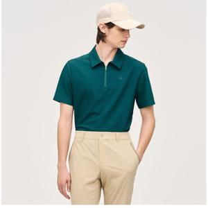 [링스골프][25SS] 남성 소재 MIX 집업 티셔츠  L11E2TO203_GN_CC