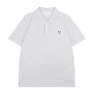 메종키츠네 LM00208KJ7002 H120 폭스헤드 레귤러 폴로 티셔츠