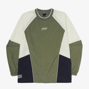[휠라] 정상* 129,000원 크링클 컬러블럭 맨투맨(FS2POG1104X_GKH)