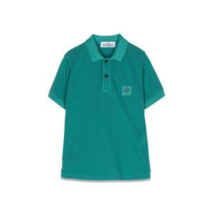 STONE ISLAND 폴로 셔츠 - 에메랄드 801620967KV0056