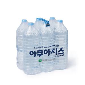 아쿠아시스 생수 무라벨 물 2L x 30병 먹는샘물 6개입x5팩