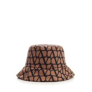 Valentino 올오버 로고 프린트 버킷 모자 2Y0HGA30DKL MUX TP942256336