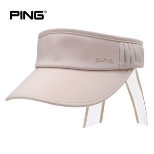 [핑](본사) [PING] 여성 턱주름 뒷리본 썬바이저 121D2CP051_BG