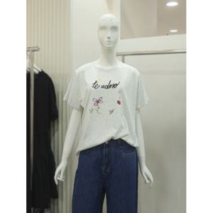 [오조크]라운드 크레용 반팔 티셔츠(FOTMCTR546P)