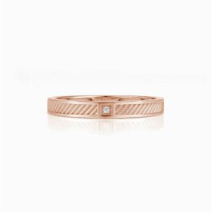 [GB] 스퀘어 카빙 10K GOLD 남성 커플링 반지 LRM25004T