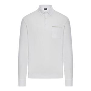 제냐 롱슬리브 폴로 셔츠 UF392A9F757 N00OPTICWHITE TP934621728