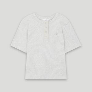 [코데즈컴바인]반오픈 헨리넥 반팔티셔츠 (CKB-TS527W5)