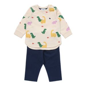 [블루독베이비8] FW25 디노 EASY 상하세트 HJ (45A7067217) (BLUEDOG BABY 유아 출산 백일 선물 도트 강아