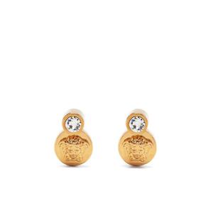 베르사체 gold tone Medusa crystal stud earrings 10095611A00621 TP720402658