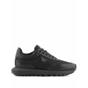 [EMPORIO ARMANI] 라프리마 남성 스니커즈 블랙 EM003738 AF19532MC005 /11