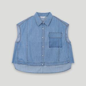[코데즈컴바인]헤지데님 루즈핏 베스트 (CKB-VE501W6)