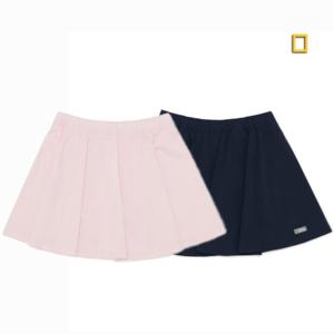 내셔널지오그래픽키즈  (K252GSK010) 여아 우븐 플레어 스커트