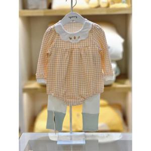 아가방 세이브존02 핑크 체크바디수트세트(바지) 02s517555