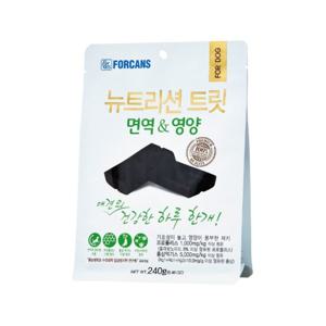 포캔스 뉴트리션 트릿 강아지 면역 영양 240g 국내생산