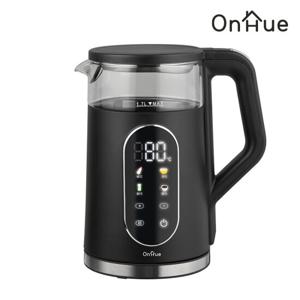 온휴 디스플레이 1.7L 무선 포트 OHA-EK4SB 블랙 전기주전자 보온포트 분유포트 2중레이어 내열유리 온도맞춤