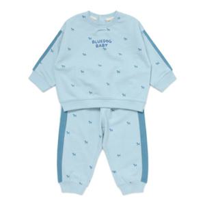 [블루독베이비8] FW25 BI 상하세트 HJ (45A7067204) (BLUEDOG BABY 유아 출산 백일 선물 도트 강아지 내복)
