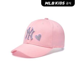 [MLB키즈 공식] 25N 베이직 스톤캡 NY (Pink) 7FCP4415N-50PKS