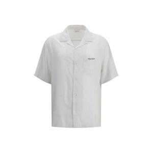 알렉산더 맥퀸 반팔 셔츠 826631QRAB7 9228 WHITE